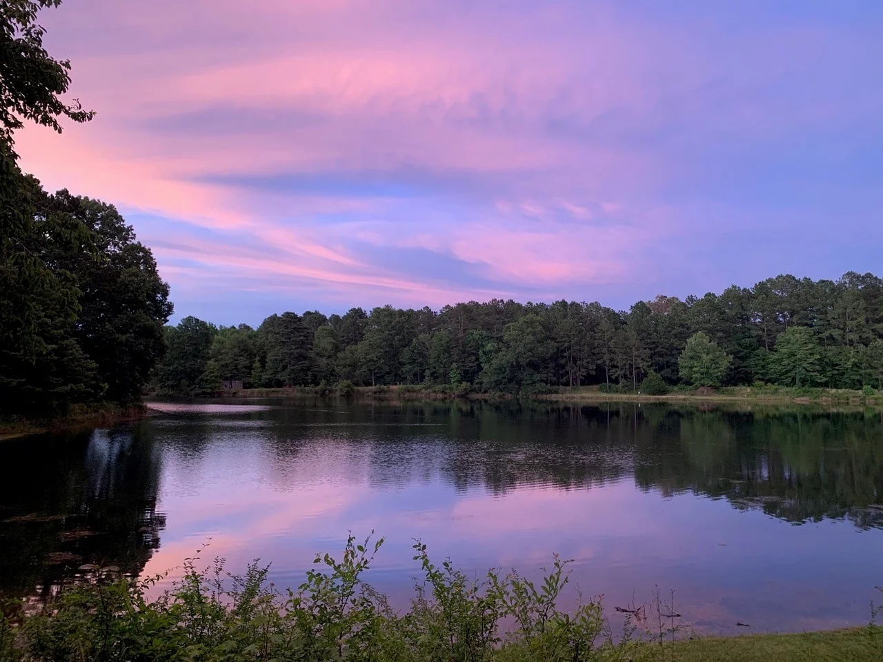 Wendy Oaks lake at sunset